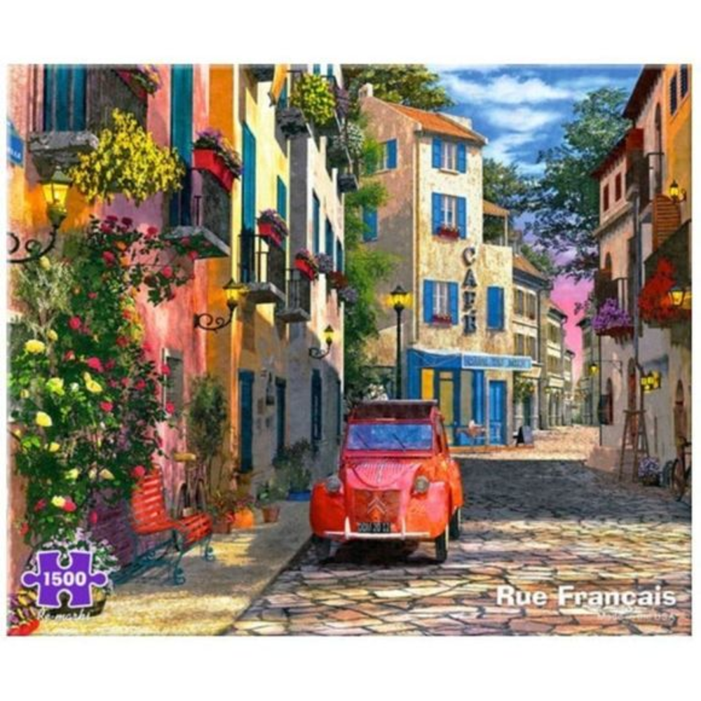 New Rue Francais Jigsaw Puzzle, 1500 Piece, Re-marks, Sealed, France, Architectu